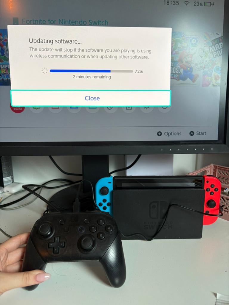 Nintendo Switch Original met hoesje, Ophalen of Verzenden, Zo goed als nieuw, 10 inch, 16 GB