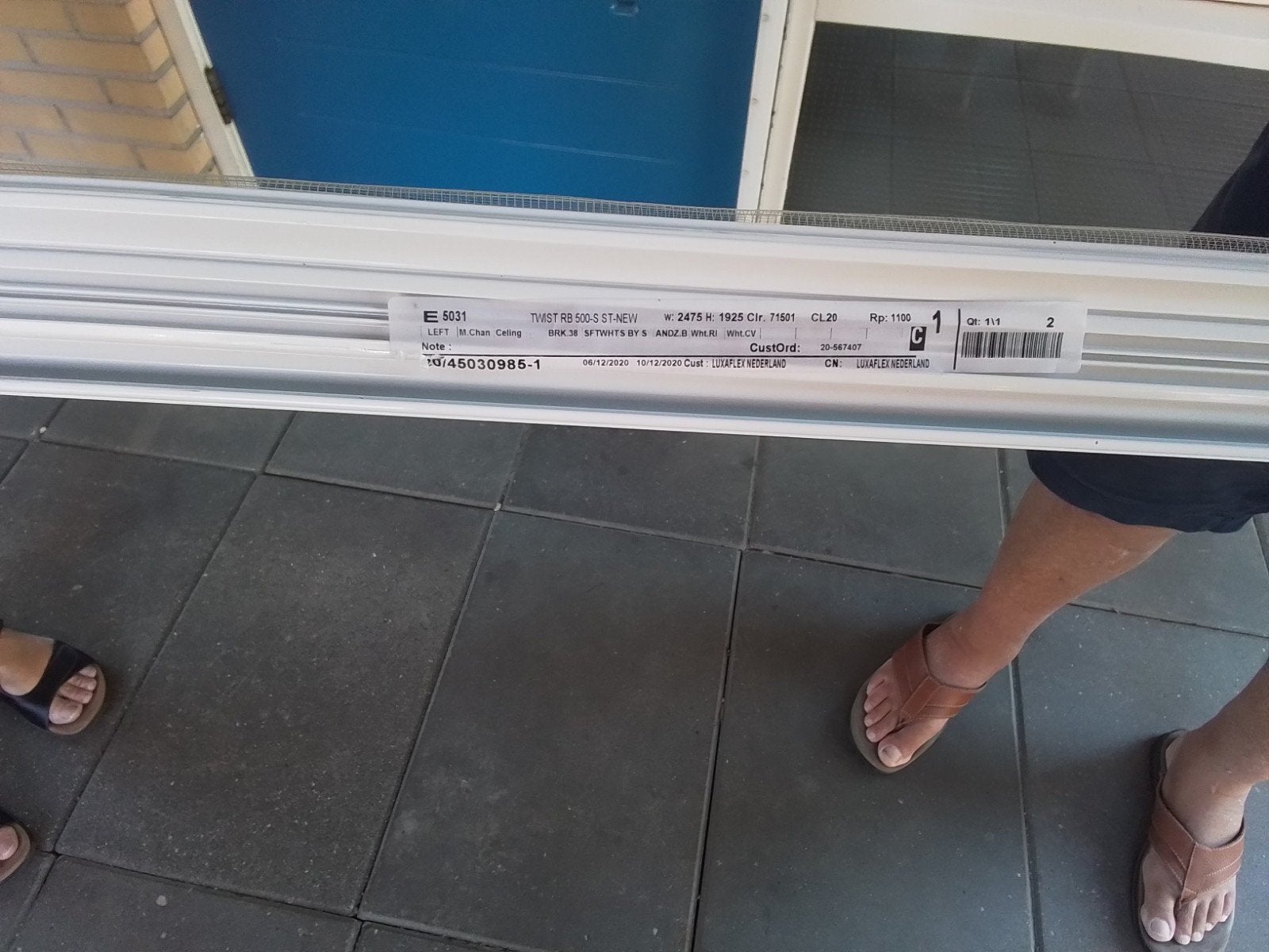 Luxaflex Duo Rolgordijn Wit - Zo goed als nieuw, Ophalen, Lichtdoorlatend, Duo rolgordijn, Wit