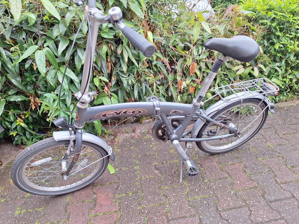 Cyco vouwfiets met 3 versnellingen., Terugtraprem, Gebruikt, 16 tot 18 inch, Versnellingen