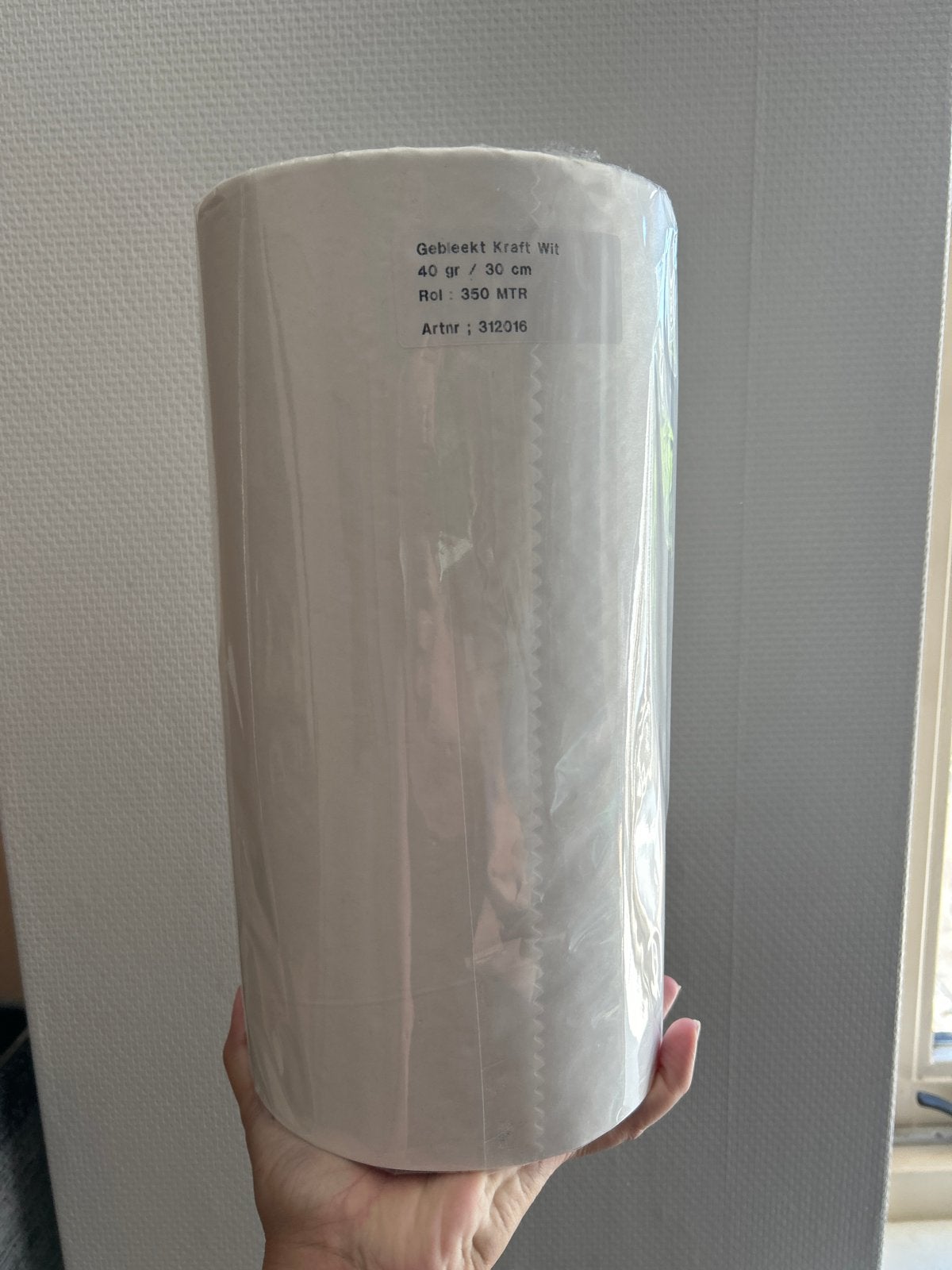 Gebleekr kraftpapier 30 cm nieuw!, Ophalen of Verzenden, Nieuw