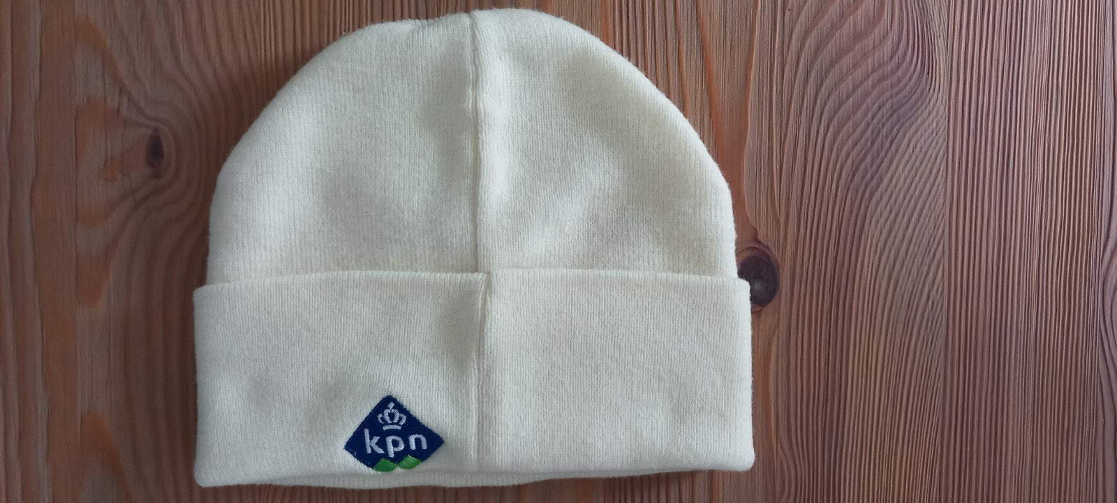 Witte KPN muts, zo goed als nieuw, Ophalen of Verzenden, Zo goed als nieuw, Muts