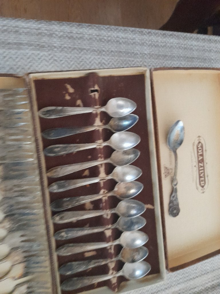 Vintage Sola Zilver Bestekset - Lepels en Vorken, Ophalen