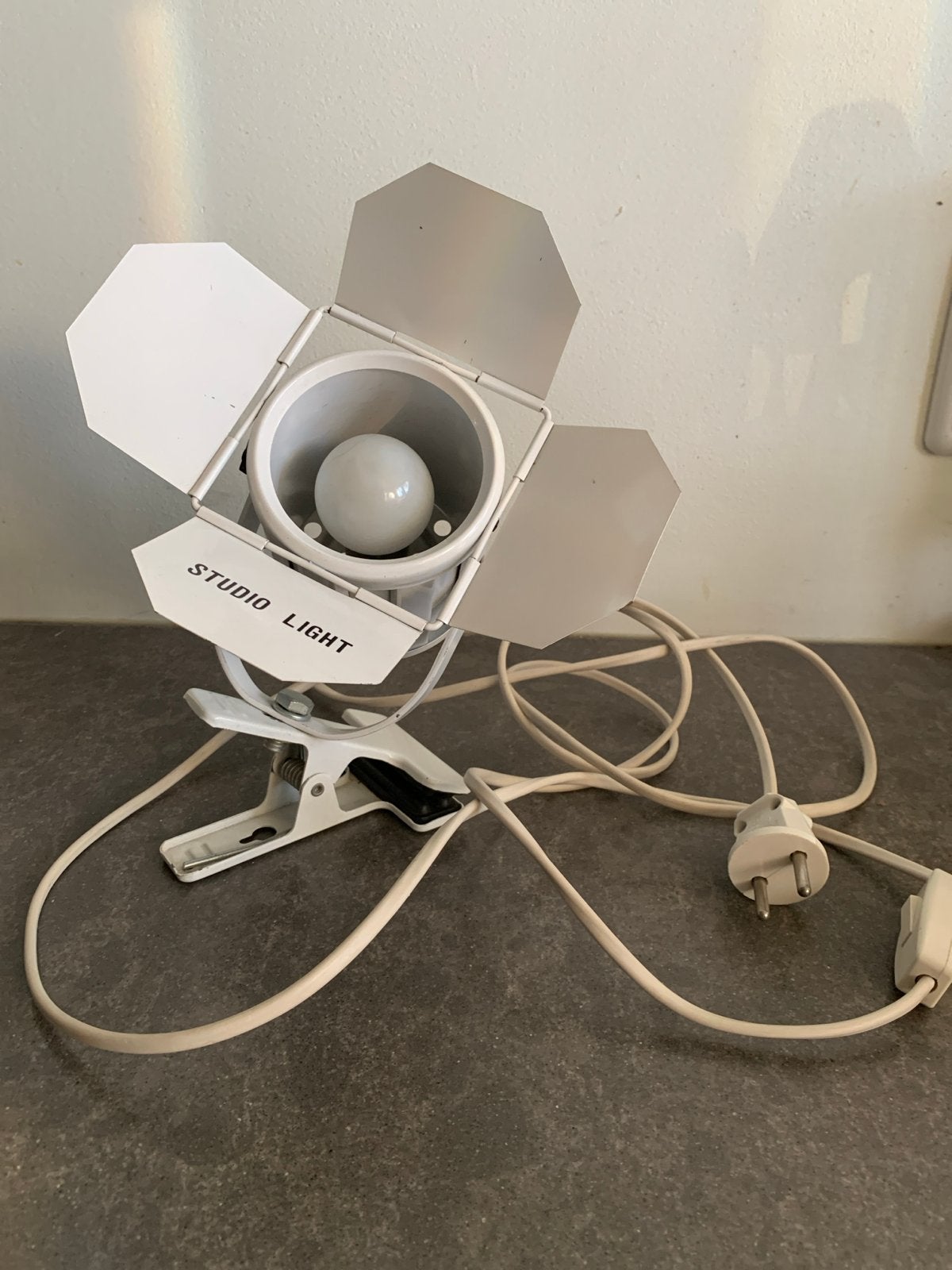 Vintage Jaren 80 Studio Lamp met Knijp/Klem, Ophalen of Verzenden
