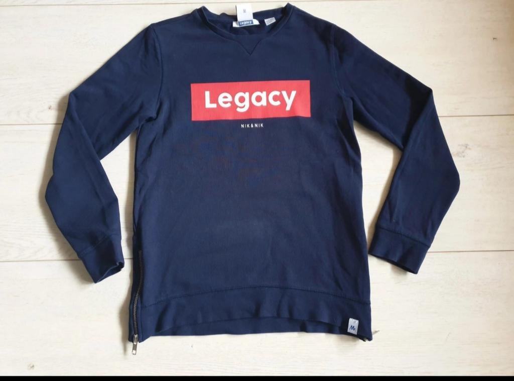 Marineblauwe sweater van Nik & Nik, Kinderen en Baby's, Kinderkleding | Maat 152, Gebruikt, Trui of Vest, Nik&Nik, Ophalen of Verzenden