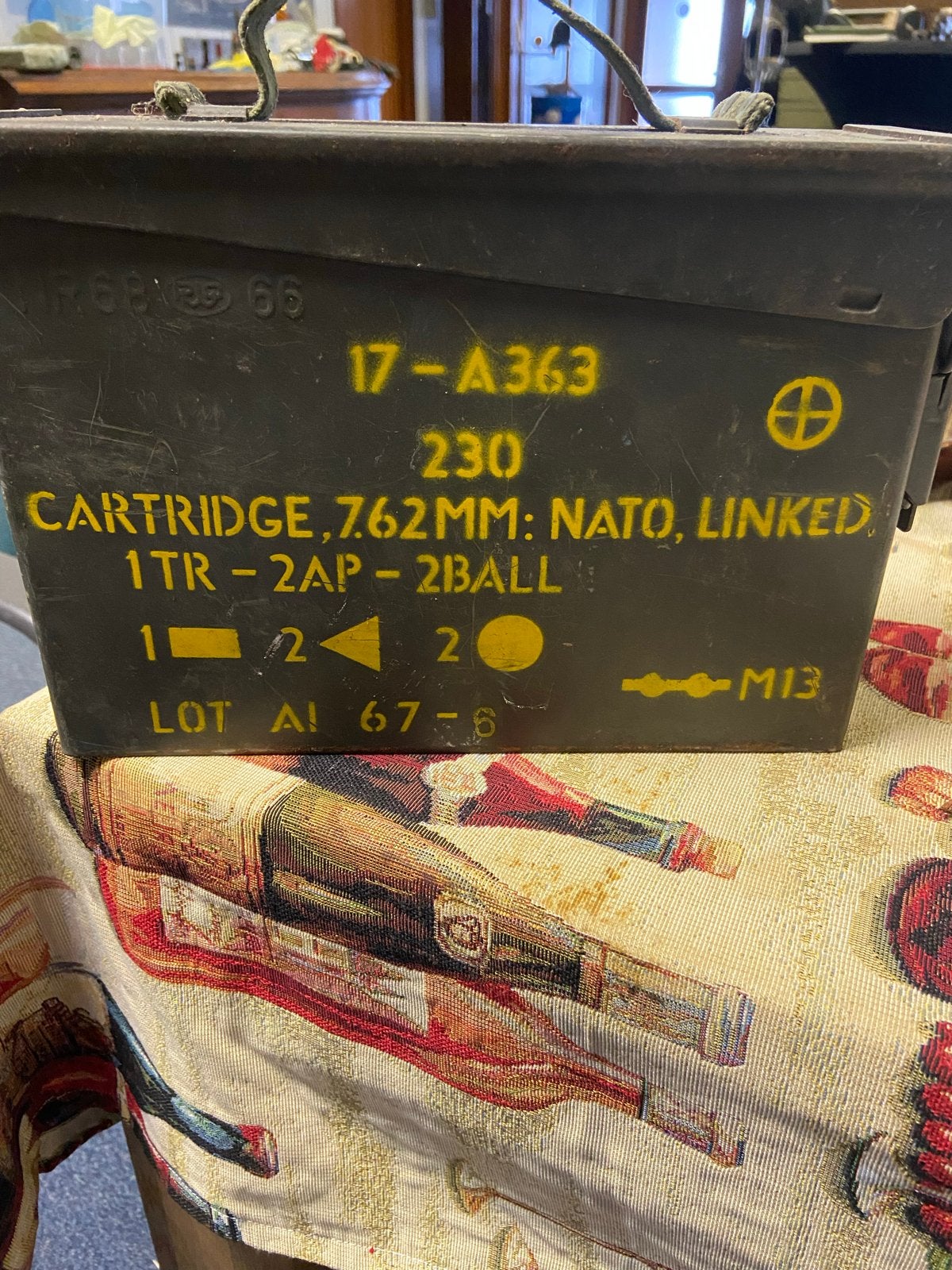 Metalen militaire munitiekist (7.62mm NATO) - Legergroen, Verzamelen, Ophalen of Verzenden, Landmacht, Kist of Geocache