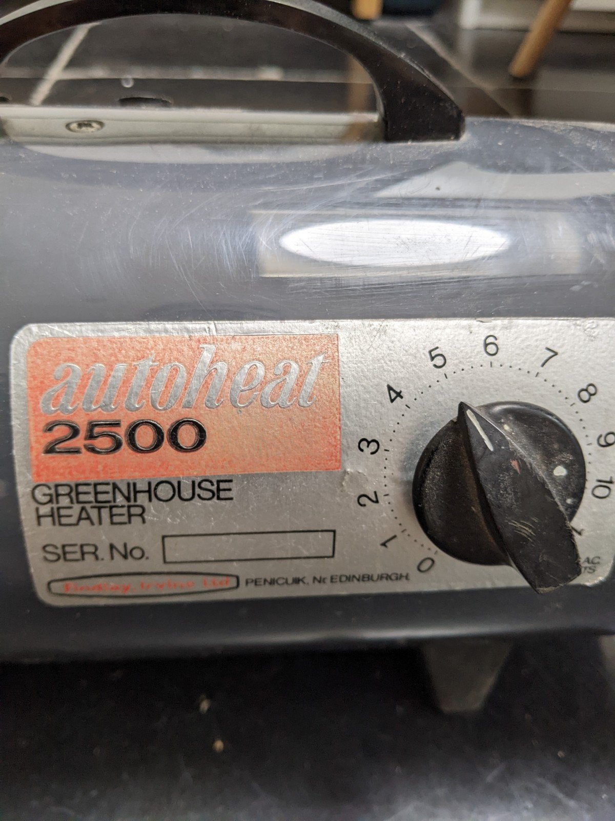 Autoheat 2500 elektrische kasverwarmer, Ophalen of Verzenden, Gebruikt