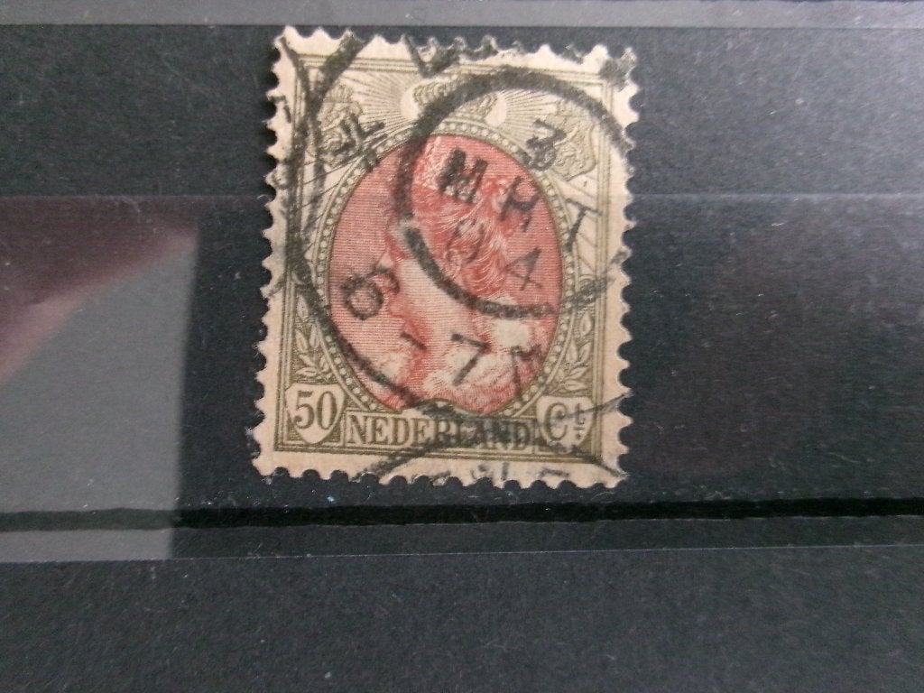 1899 - koningin wilhelmina 50 ct (174a), Postzegels en Munten, Ophalen of Verzenden, Gestempeld