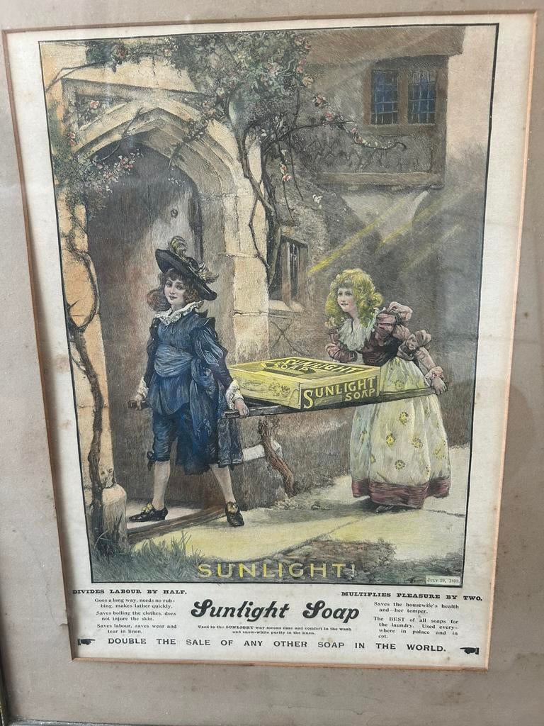 Te koop engelse prent, Ophalen of Verzenden