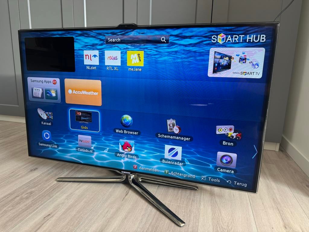 Samsung Smart TV UE46ES7000S - 46 inch Full HD LED, Ophalen, LED, Zo goed als nieuw, 100 Hz