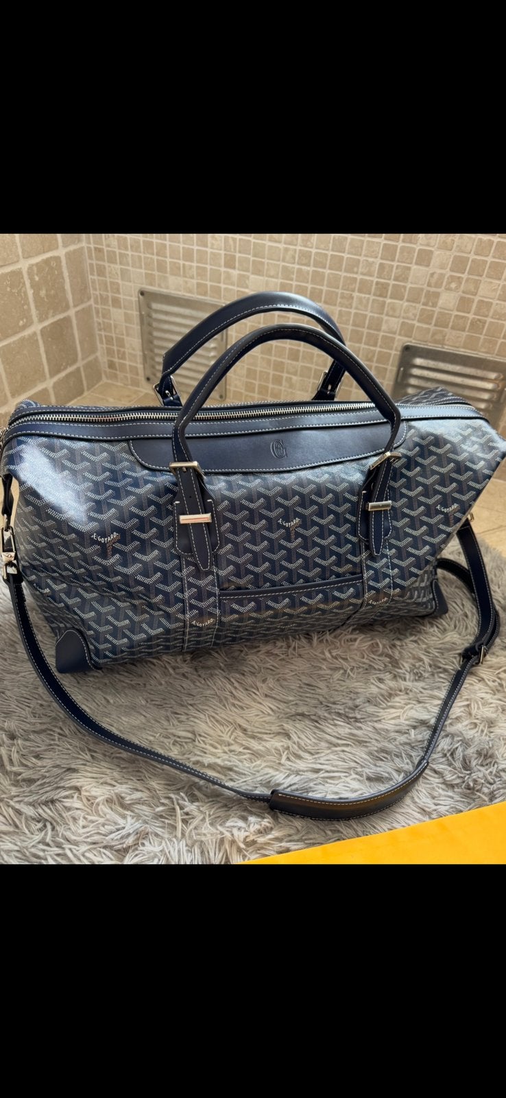 Goyard Boeing Dufflebag / Reistas, Ophalen of Verzenden, Nieuw, Groen, 30 cm of meer