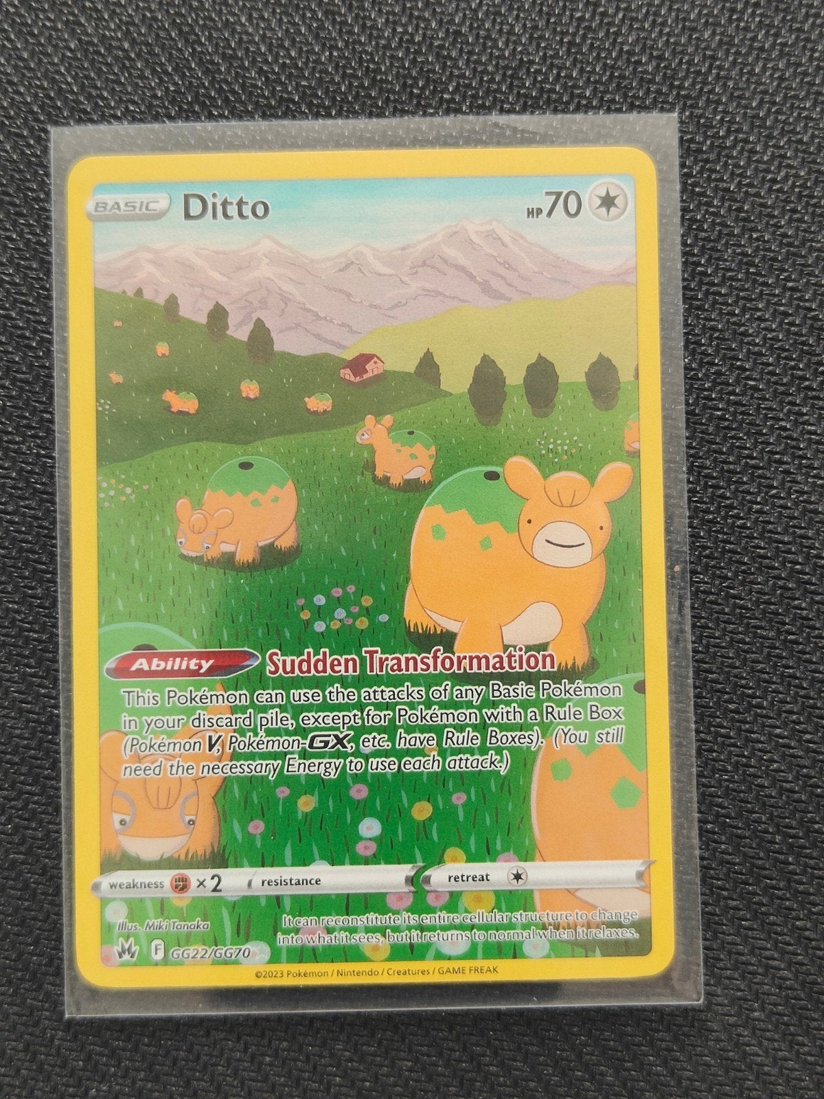 Ditto CRZ GG22/GG70 Pokémon kaart NM, Ophalen of Verzenden, Zo goed als nieuw, Losse kaart