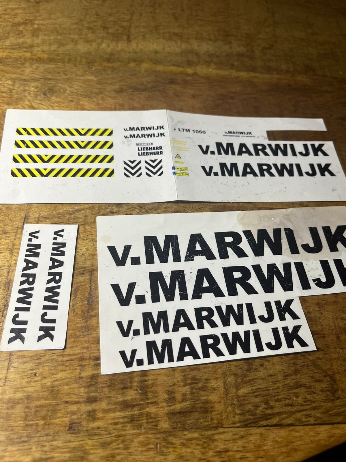 Decals van van marwijk, Ophalen of Verzenden, Nieuw, Hijskraan, Tractor of Landbouw