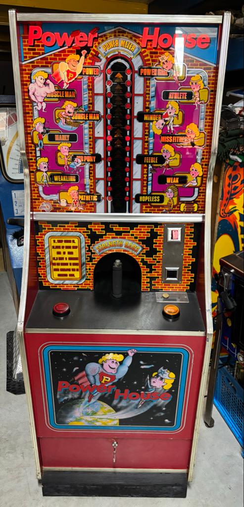 Vintage Power House Krachtmeter Arcade Machine, Verzamelen, Automaten | Overige, Ophalen, Zo goed als nieuw