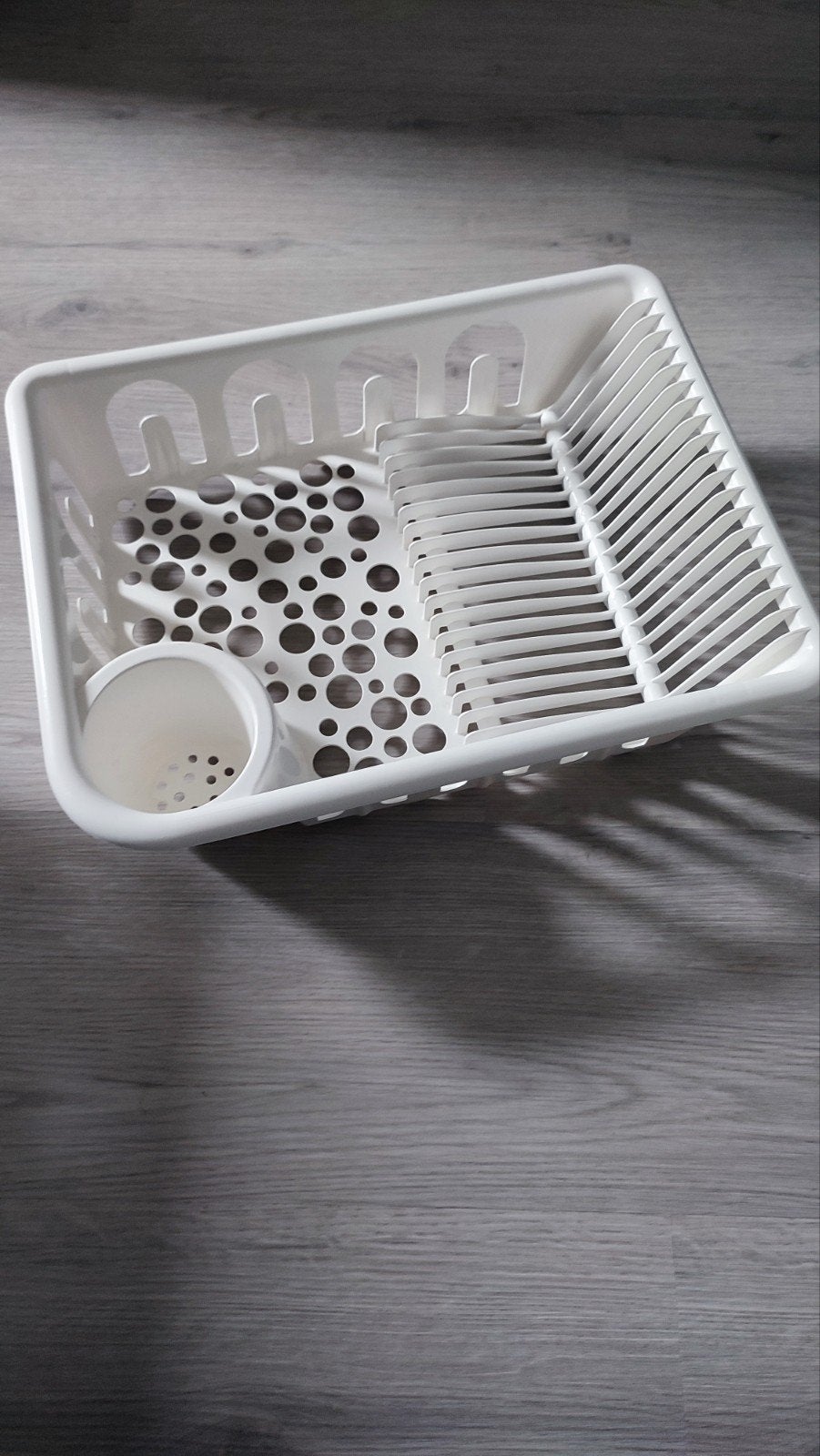 IKEA FÖRHÖJA Bordenrek - Wit, Huis en Inrichting, Ophalen, Bordenrek, IKEA, Kunststof