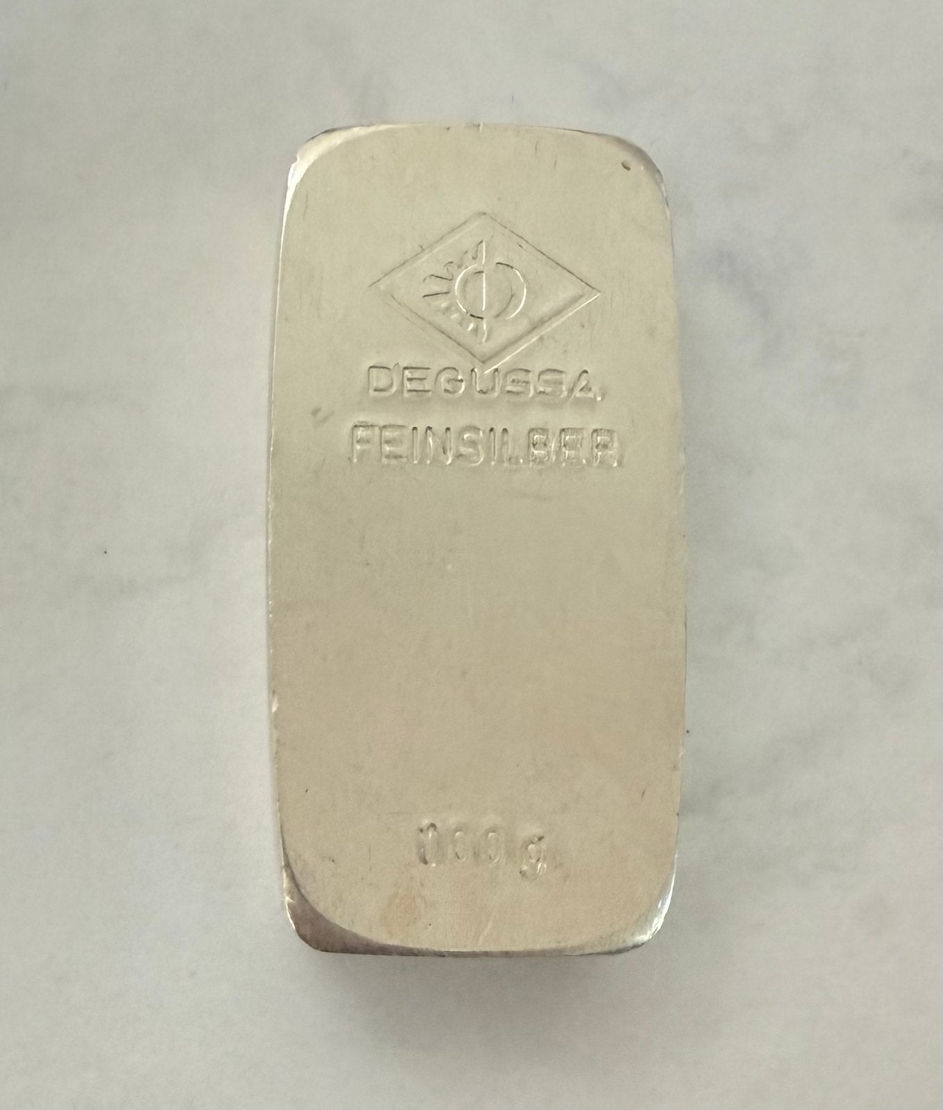 100 gran Degussa / Feinsilber / Oude Style / 999 zilver, Ophalen of Verzenden, Zilver