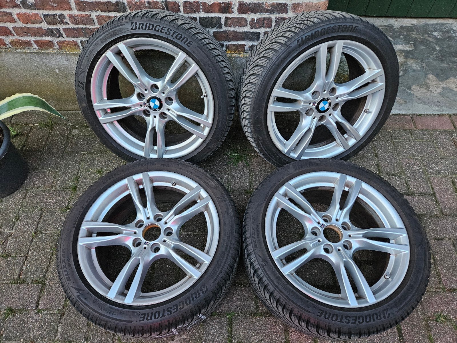 BMW 18 inch breedset velgen (400M) incl. winterbanden, Ophalen, 18 inch, Gebruikt, Banden en Velgen