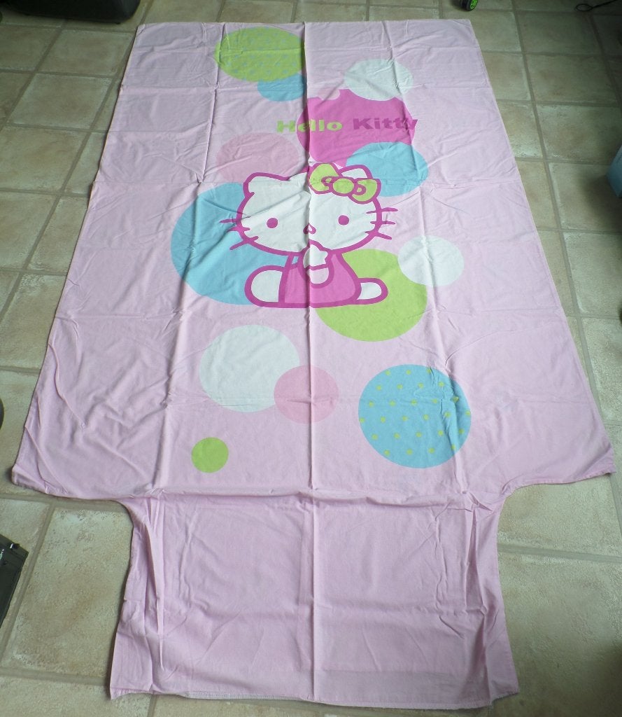 Eénpersoons dekbedovertrek Hello Kitty, Wasbaar, Meisje, Ophalen of Verzenden, Zo goed als nieuw