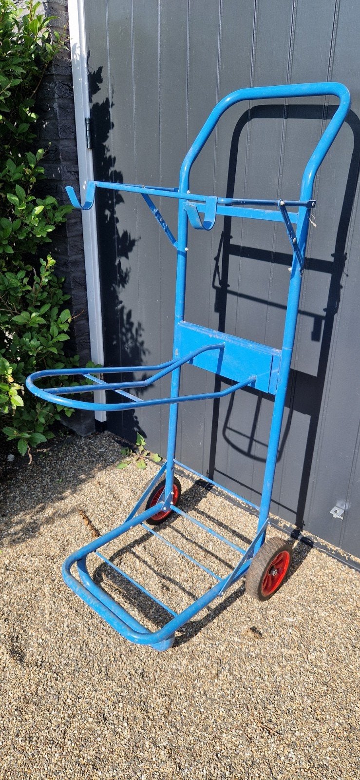 Verrijdbare zadelkar, blauw, Dieren en Toebehoren, Ophalen, Zo goed als nieuw