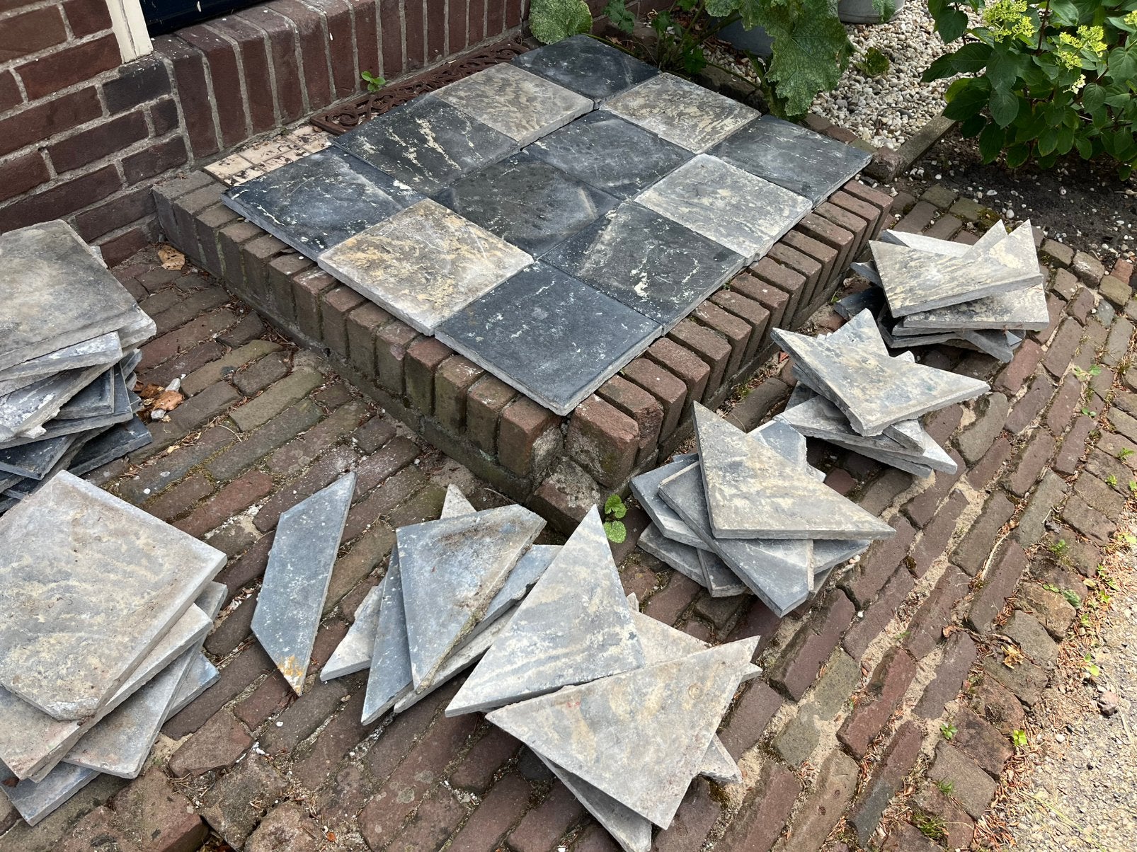 Authentieke/ Brocante Plavuizen Jaren 30, Ophalen, Steen of Klei, Minder dan 50 cm, Zo goed als nieuw