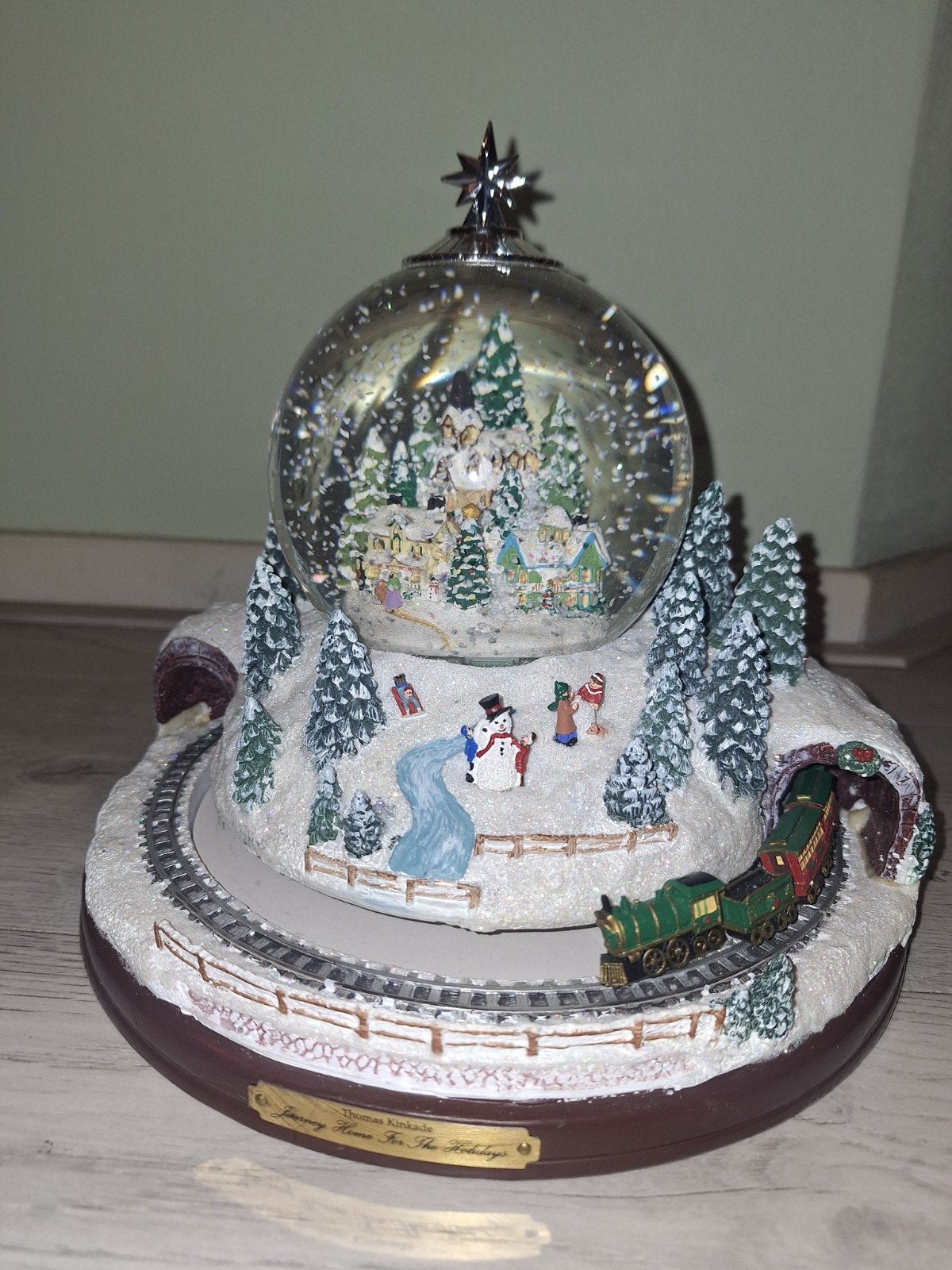 Thomas Kinkade snowglobe. sneeuwbal., Ophalen of Verzenden