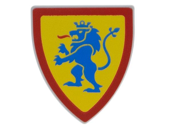Lego Castle Schild Lion Knights Driehoekig Blauw of Geel, Lego, Nieuw, Ophalen of Verzenden, Losse stenen