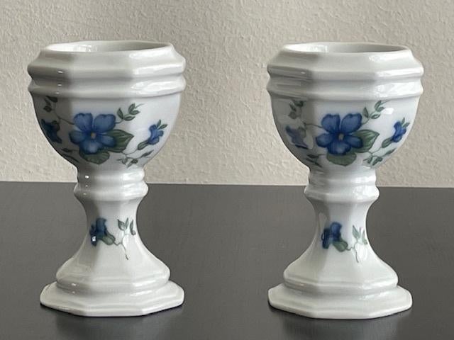 Villeroy&Boch Gallo eierdoppen Marie-Claire vergeet-me-niet, Ophalen of Verzenden, Zo goed als nieuw, Porselein, Overige typen
