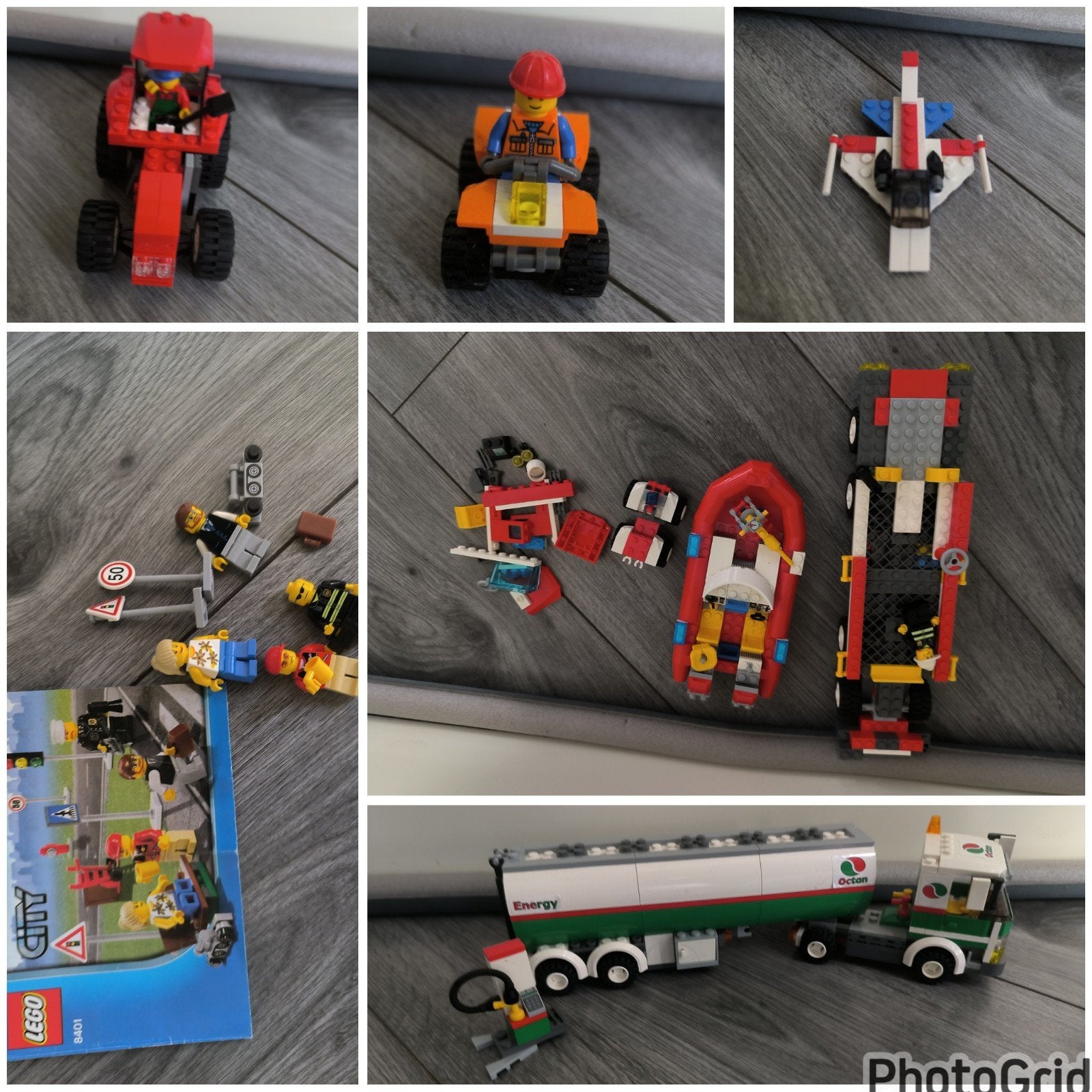 Lego city sets incompleet 6 sets o.a. Brandweer, Tankw, Ophalen of Verzenden, Gebruikt, Lego