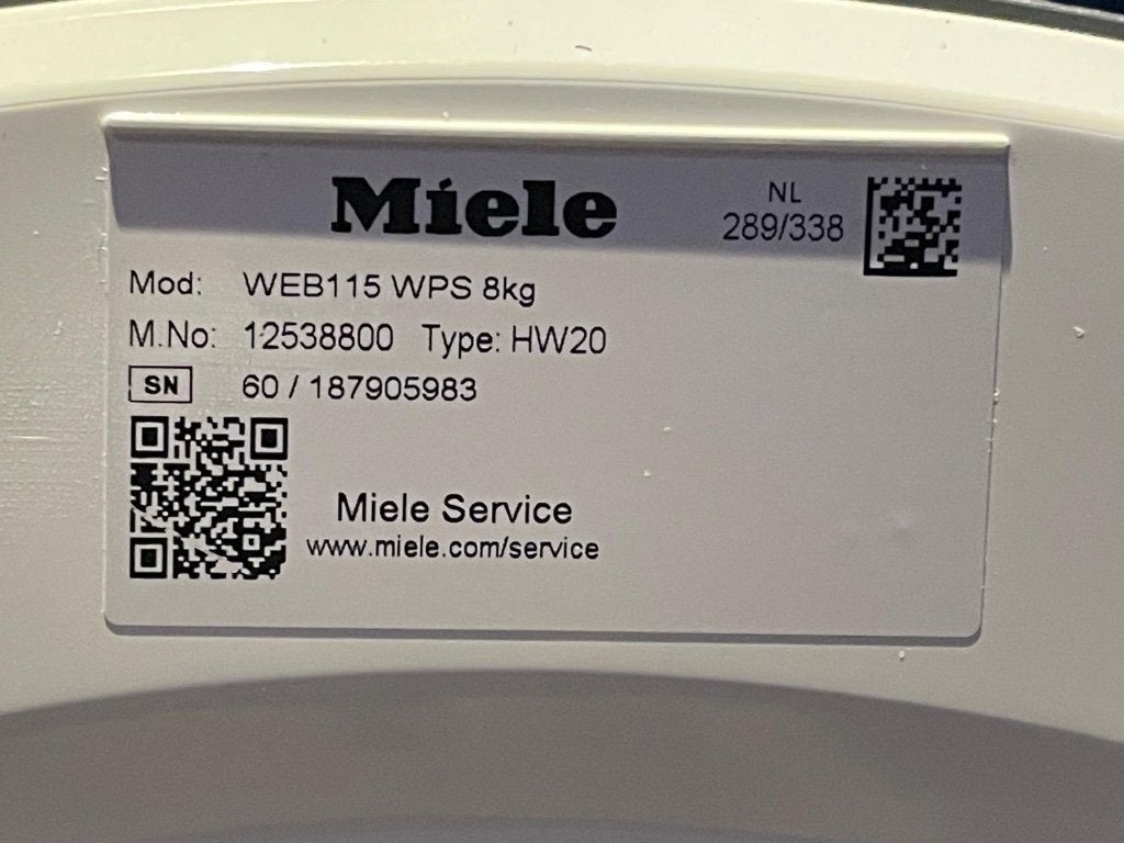 Foto 3 van Miele Web 115 WPS 8 kg Wasmachine ZO GOED ALS NIEUW