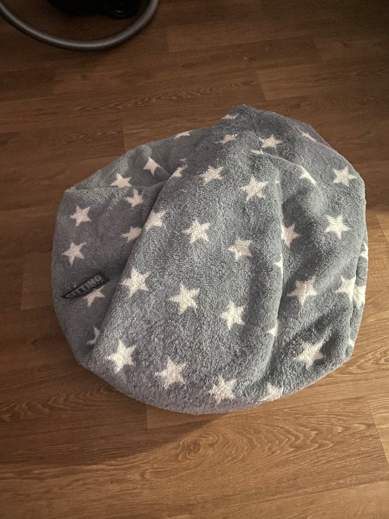 Zitzak Sitting point - beanbag, Ophalen, Zo goed als nieuw, Grijs, Zitzak