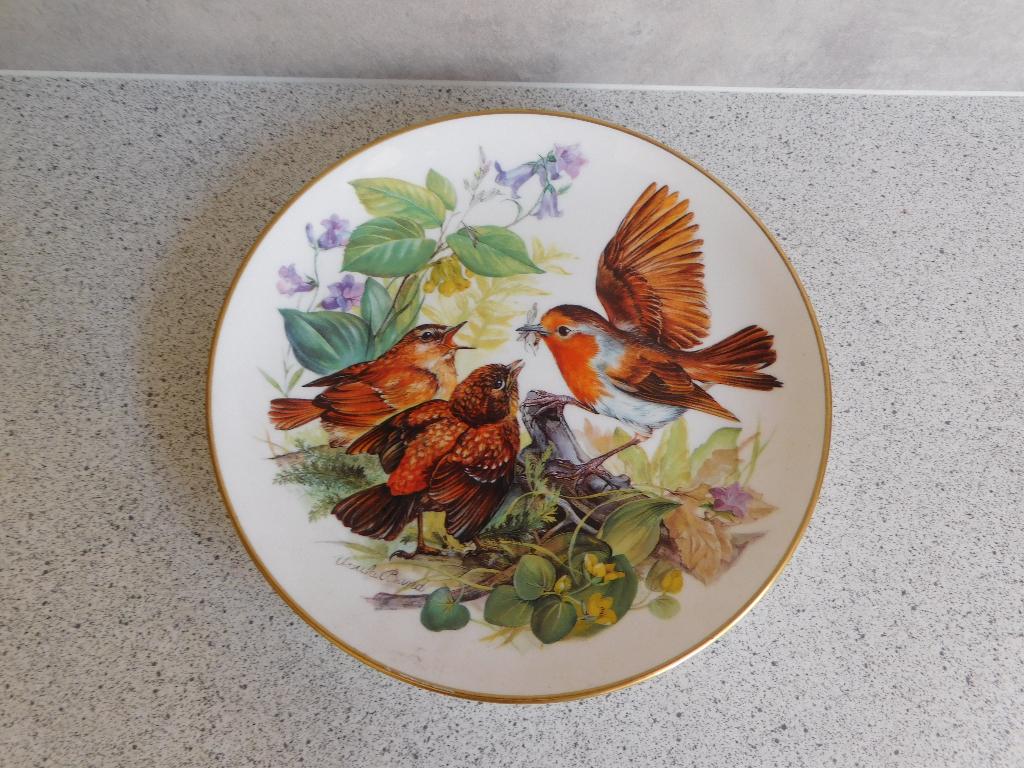 Wand bord 20 cm. Roodborst Hütschenreuther, Ophalen of Verzenden