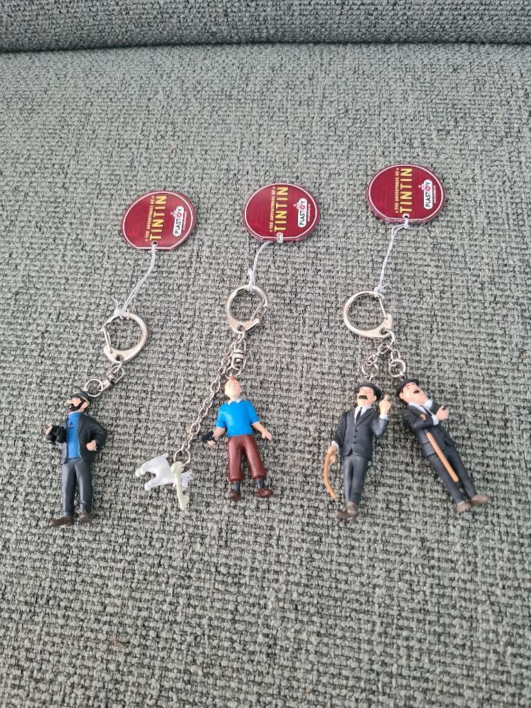 Kuifje tin tin tintin plastoy sleutelhangers, Verzamelen, Poppetjes en Figuurtjes, Plastoy, Nieuw, Ophalen of Verzenden, Nvt