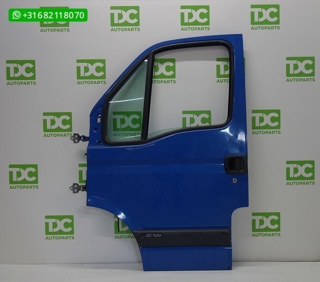 Renault Master ('97-'10) Voorportier links blauw, Gebruikt, Voor, Ophalen of Verzenden, Renault
