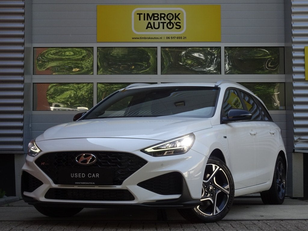 Hyundai i30 Wagon 1.0 T-GDi N-Line *CarPlay/Trekhaak/Stoelve, Auto's, Hyundai, Stof, Gebruikt, 1246 kg, Wit
