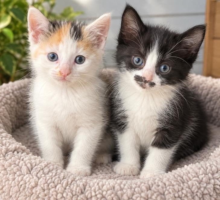 schattig leuke kittens en liefdevol en social zoeken liefde, Dieren en Toebehoren, Meerdere dieren, Ontwormd, 0 tot 2 jaar
