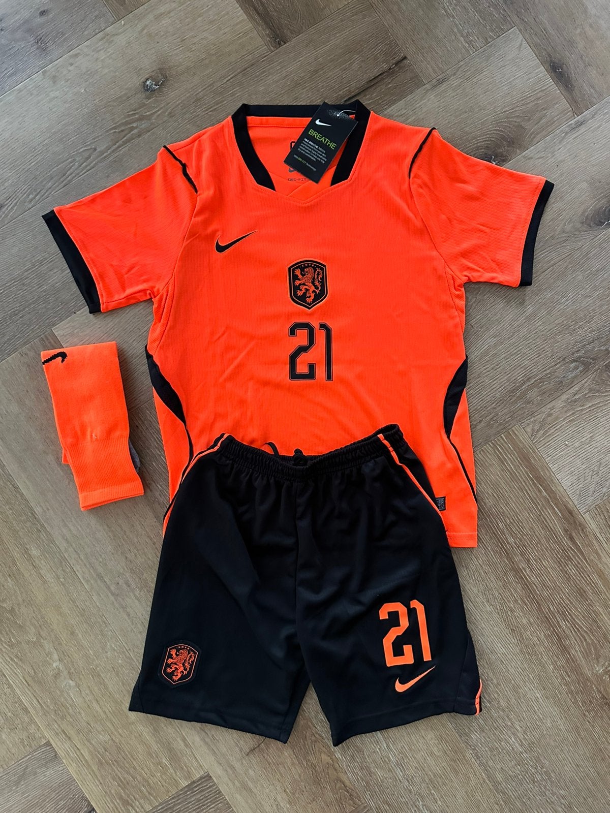 Nederlands elftal WK 2026 tenue kids 146/152 Frenkie de Jong, Kinderen en Baby's, Kinderkleding | Maat 152, Verzenden, Nieuw, Jongen of Meisje