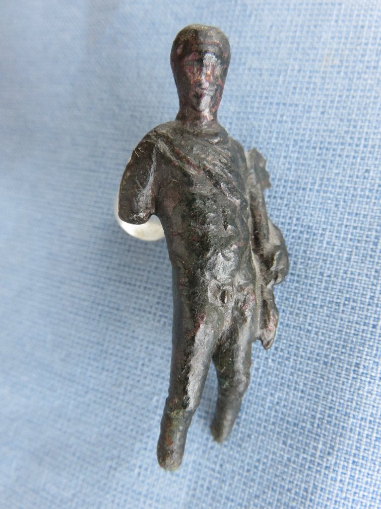 Romeinse rijk – Mercurius in brons - 1e - 2e eeuw A.D., Ophalen of Verzenden, Brons