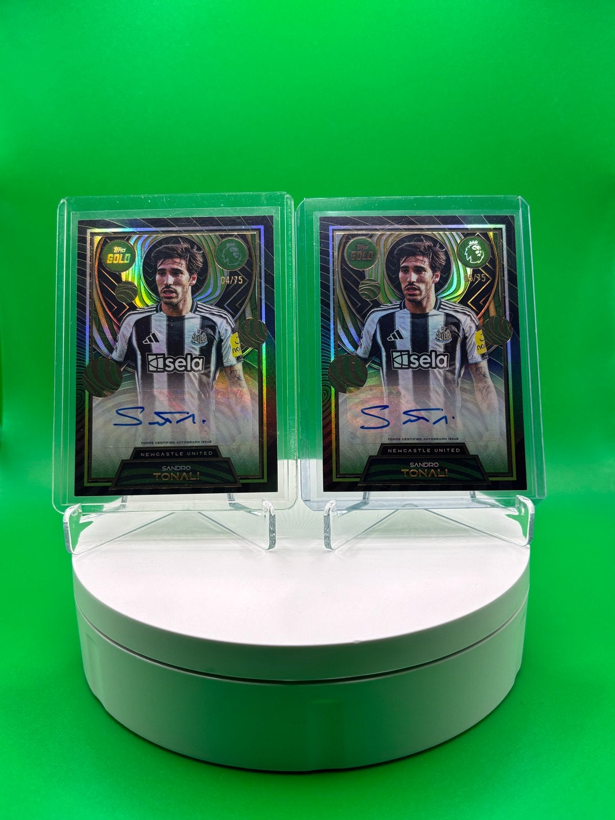 Sandro Tonali Topps Gold Autographs 04/75 & 05/75 2025/26, Ophalen of Verzenden, Nieuw, Buitenlandse clubs, Spelerskaart