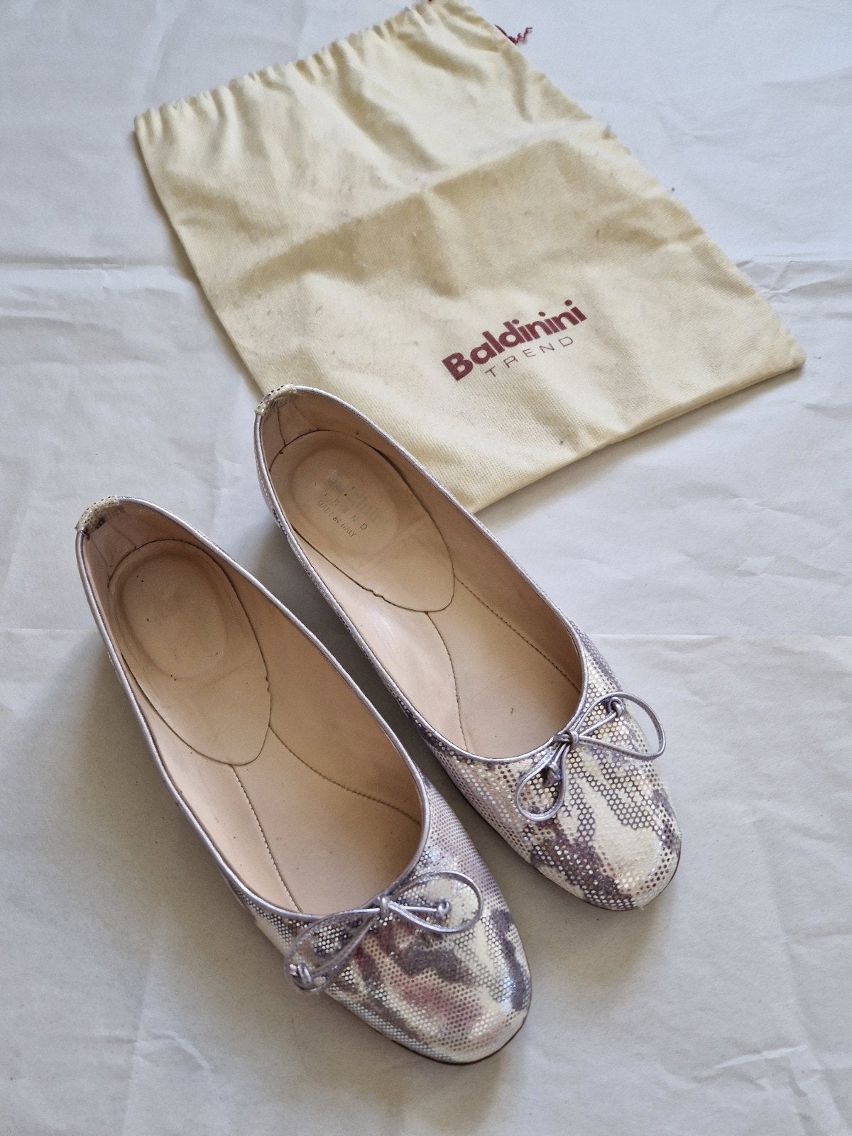 Baldinini. Ballerina's. Flats. Nieuwstaat., Kleding | Dames, Schoenen, Overige kleuren, Zo goed als nieuw, Baldinini, Ballerina's