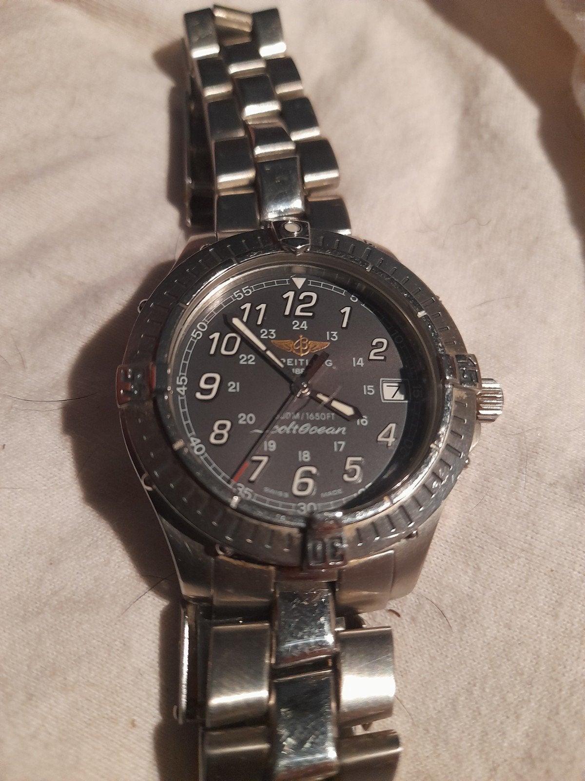 Breitling Colt Ocean Polshorloge - 21 cm polsmaat, Ophalen of Verzenden