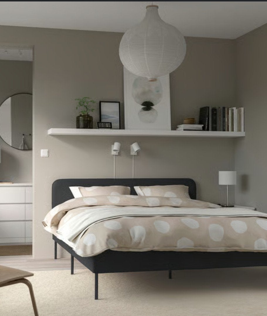 Bed NIEUW IKEA SLATTUM  140x200 cm – nog in originele doos, Ophalen, Nieuw, Tweepersoons, 140 cm