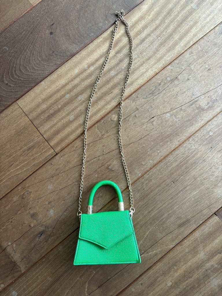 Mini tasje handtasje groen van TK MAXX NIEUW €7,95, Ophalen of Verzenden, Nieuw, Groen, Handtas
