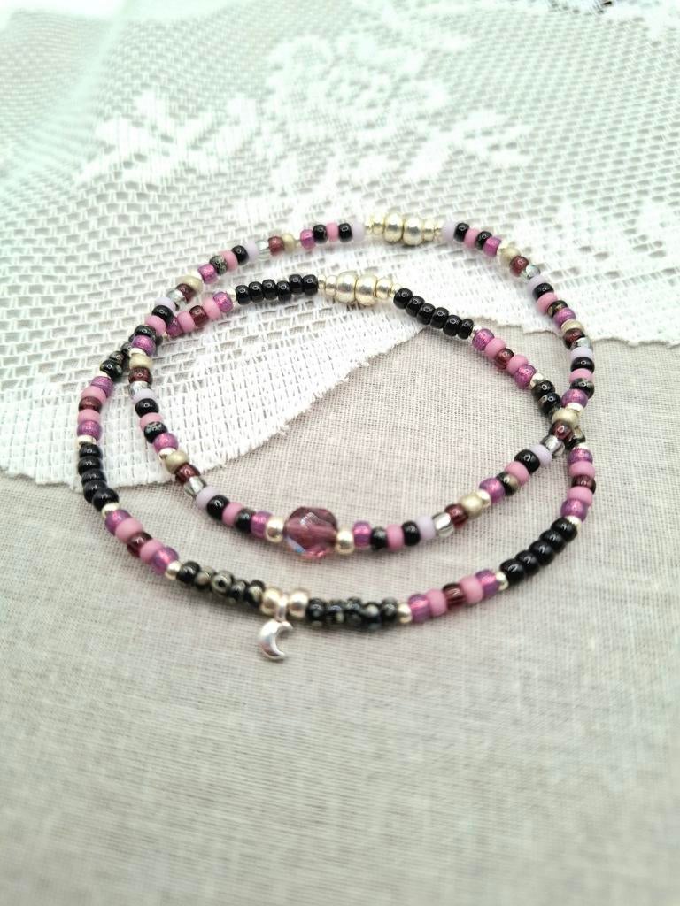 Armbandjes op elastiek. Nieuw!, Overige materialen, Paars, Nieuw, Ophalen of Verzenden