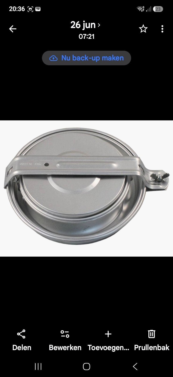 Nieuwe aluminium kookset voor kamperen/outdoor, Caravans en Kamperen, Ophalen of Verzenden, Nieuw