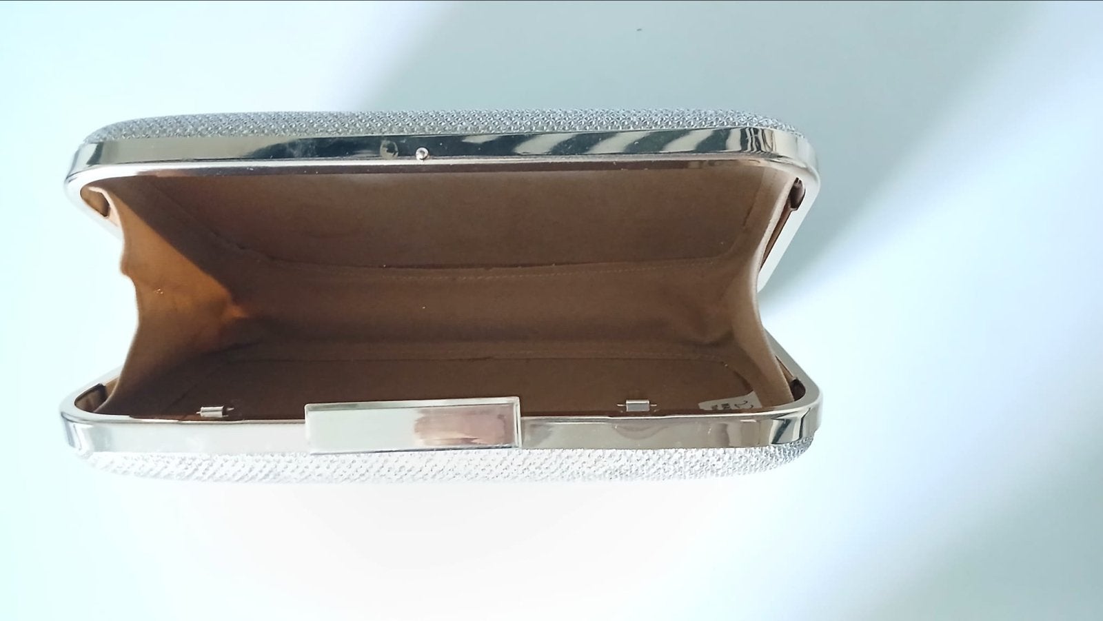 Gouden glitter clutch - Avondtasje, Ophalen, Zo goed als nieuw, Avondtasje