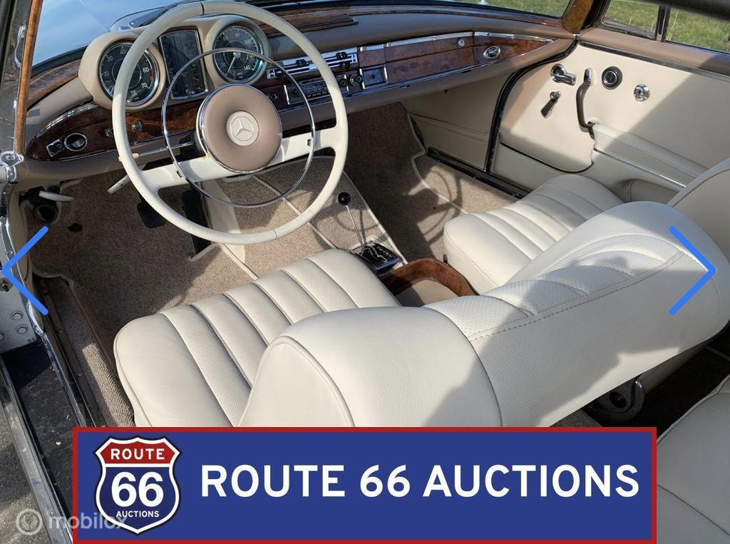 Mercedes-Benz 220 SEb Coupe | 1962 | Route 66 Auctions, Auto's, Overige carrosserieën, Zwart, Mercedes-Benz, Bedrijf