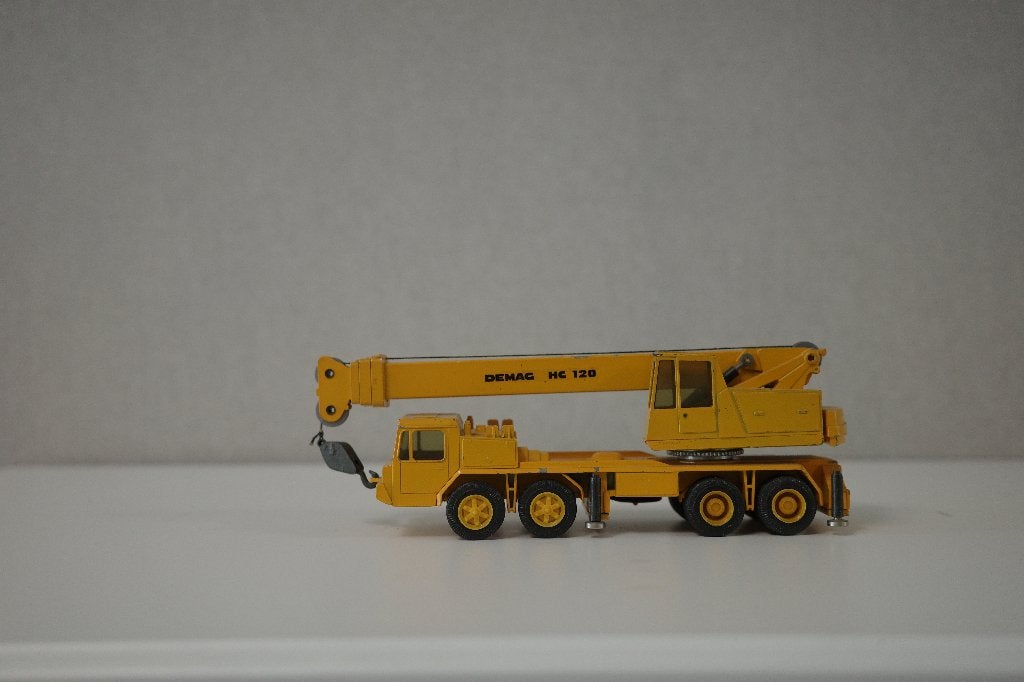 miniatuur vrachtwagen teleskoopkraan, Ophalen of Verzenden, Gebruikt, Bus of Vrachtwagen, NZG