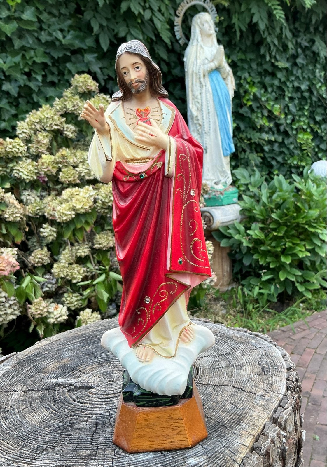 Sereen Heiligenbeeld ❤️ Jezus heilig hart, Antiek en Kunst, Antiek | Religie, Ophalen of Verzenden