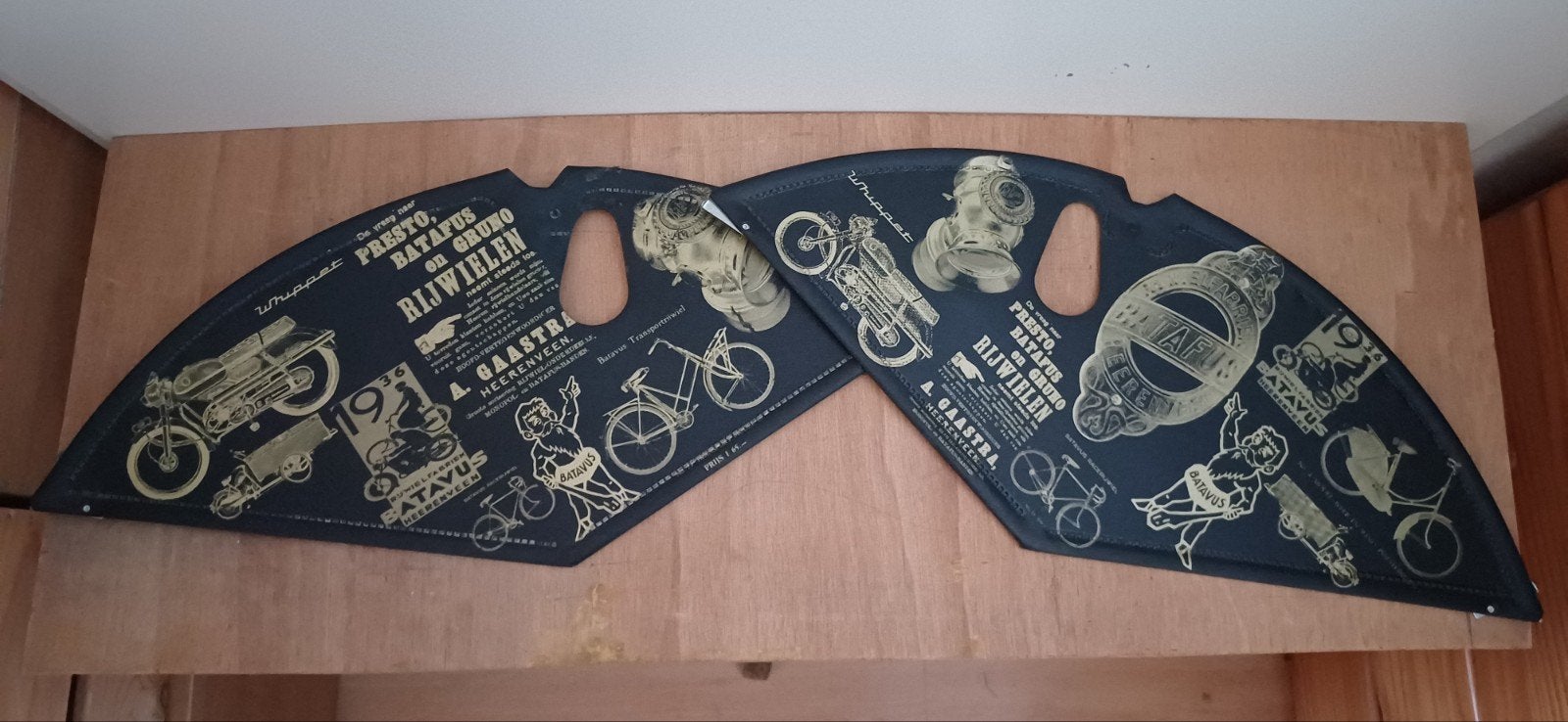 Batavus Whippet-fiets-bakfiets-carbietlamp jasbeschermers  !, Ophalen of Verzenden, Zo goed als nieuw