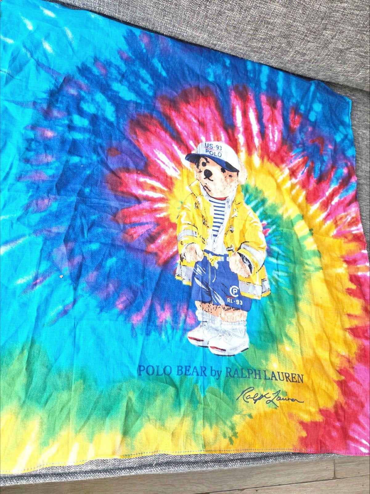 Polo Bear by Ralph Lauren Tie-Dye Bandana, Vintage, Meerkleurig, Ophalen of Verzenden, Zo goed als nieuw