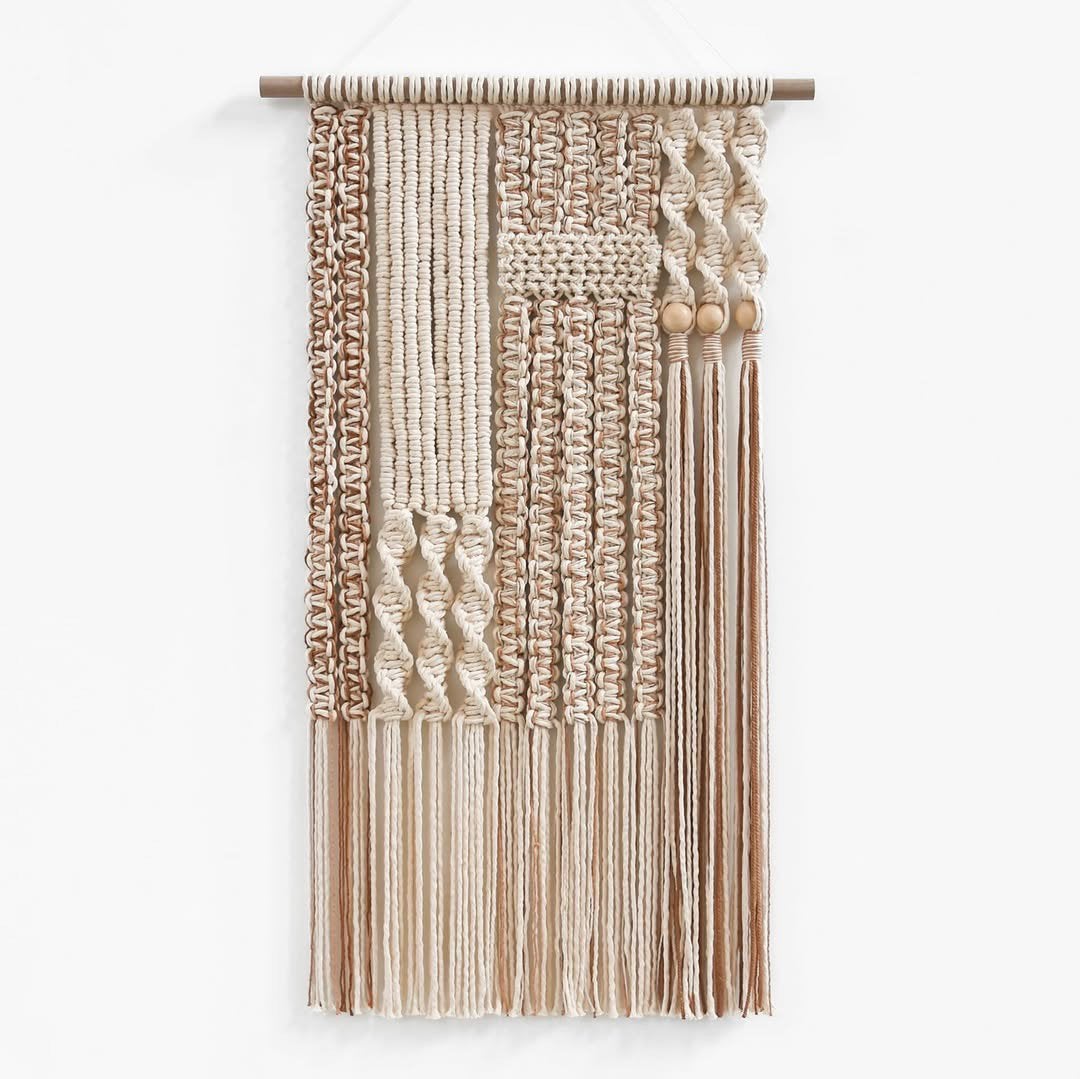 Nieuw wandkleed Common Ground 60 x 103 cm handgemaakt natuur, Meerkleurig, Nieuw, Ophalen of Verzenden, 60 cm